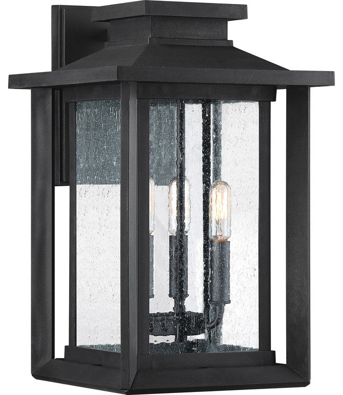 Quoizel WKF8411 Wakefield 3 Light 17" Tall Outdoor Wall Sconce - Earth Black