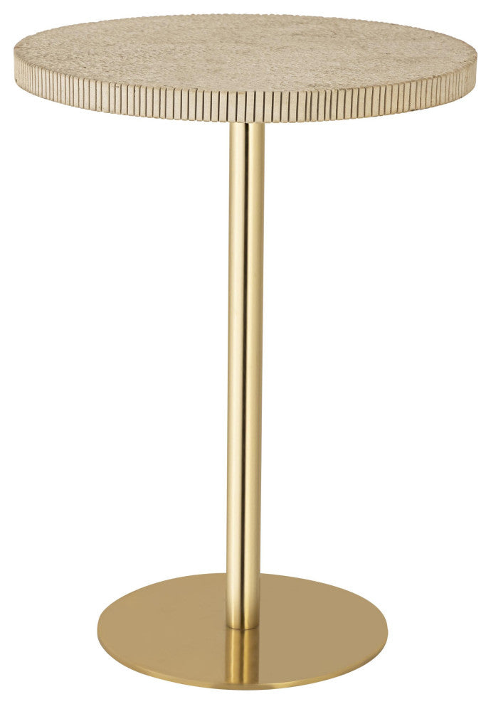 Fiona Gold Stone Side Table