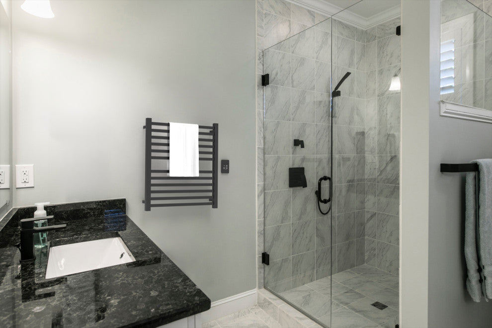 Quadro Q2932 Hardwired Towel Warmer, Matte Black