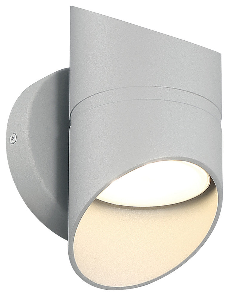 Marino Short Bi-Directional Outdoor LED Wall Mount, Satin