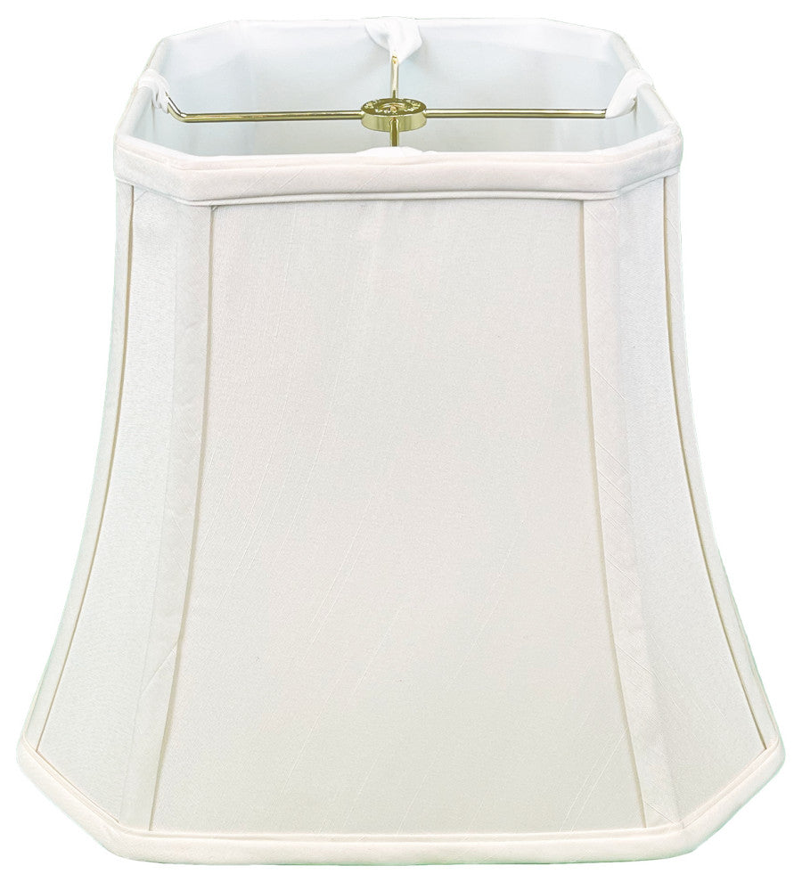 Royal Designs Square Cut Corner Bell Lamp Shade, White, 5"x10"x8.75", Single