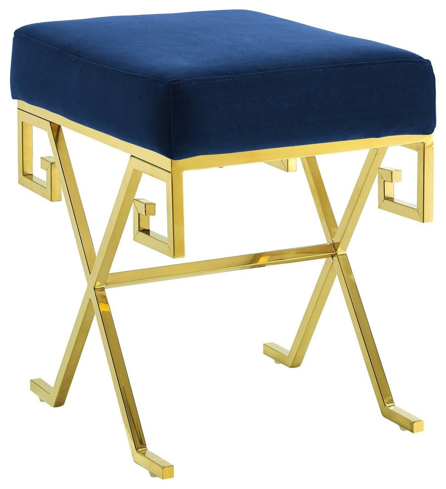 Twist Velvet Bench