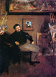 Edgar Degas Portrait of James Tissot Gallery Wrap Canvas, 21"x28"