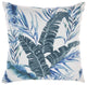 Mina Victory L0946 Throw Pillow, Blue, 18"X18"