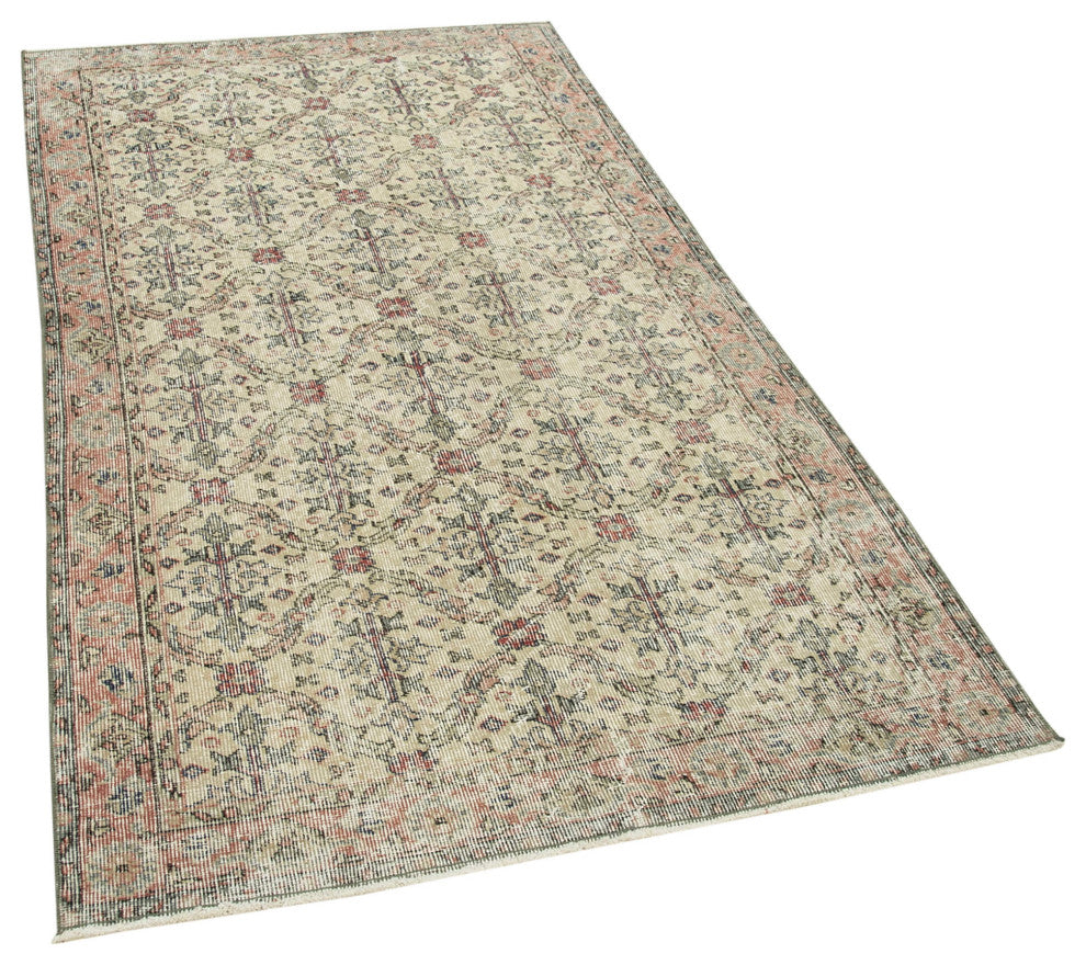 Rug N Carpet - Handmade Oriental 3' 9" x 7' 0" Vintage Small Area Rug