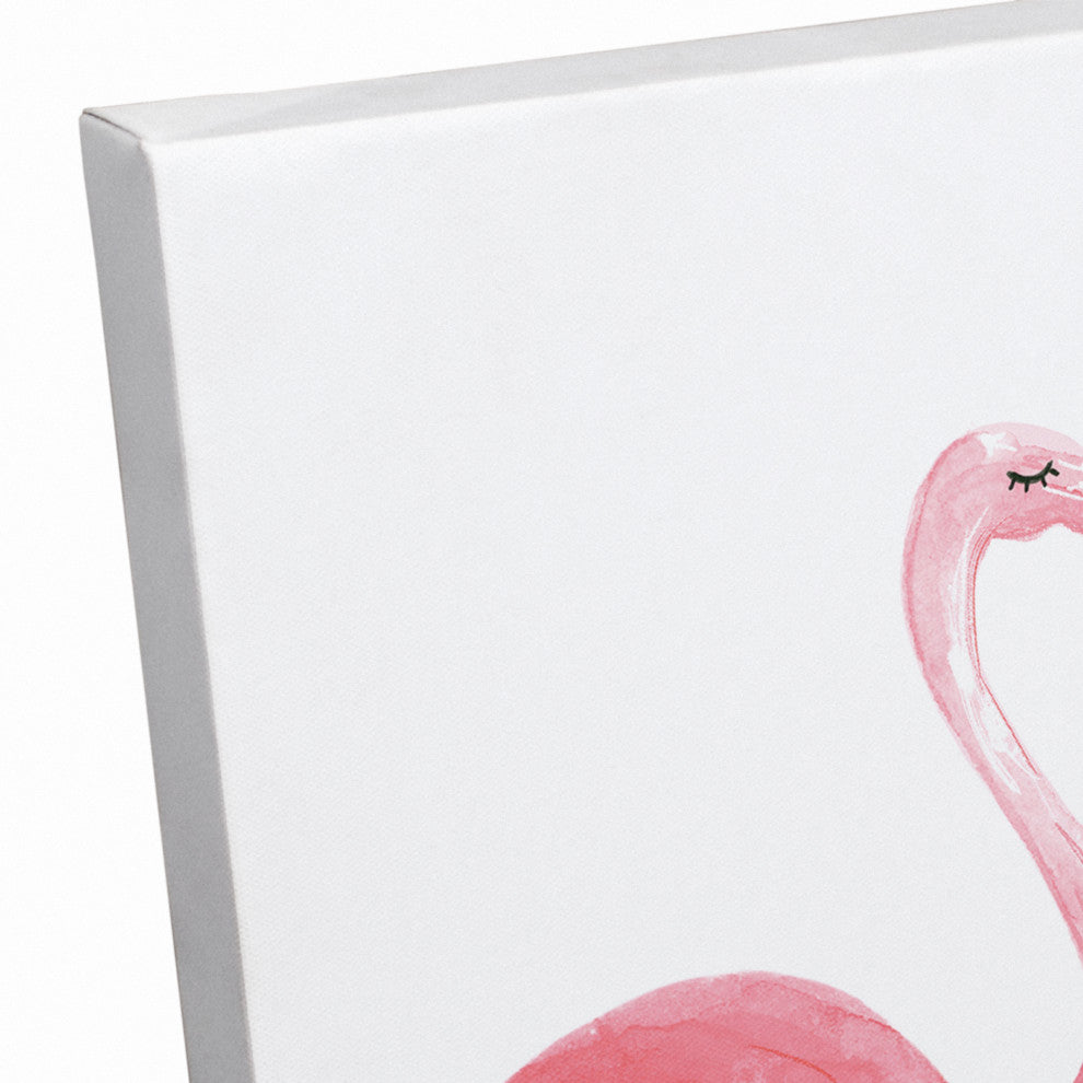 Flamingo Sparkle On Darling 11x14 Canvas Wall Art