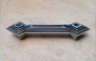 Double Diamond Pull, Antique Brass