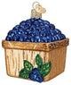 Old World Christmas Basket of Blueberries Blown Glass Ornament