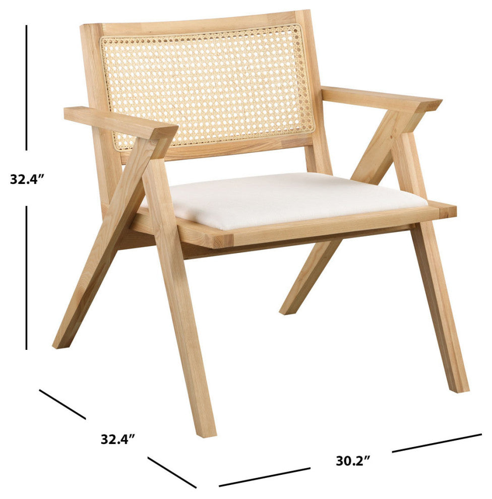 Safavieh Couture Krystine Rattan Accent Chair, Natural, Natural
