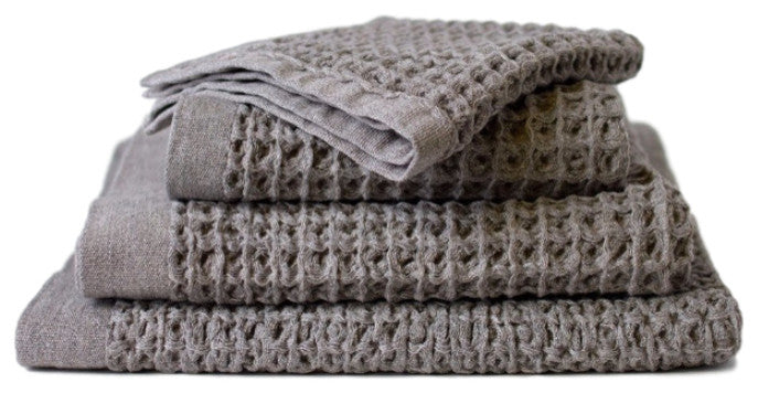 Lattice Bath Towels, Brown, Hand Towel