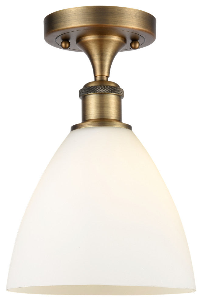 Innovations 516-1C-BB-GBD-751 1 Light Semi-Flush Mount, Brushed Brass