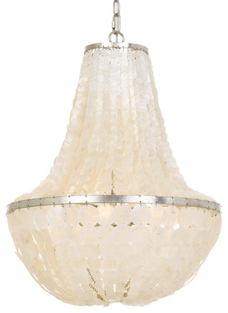 Crystorama Lighting Group BRI-3006 Brielle 6 Light 18"W Empire - Antique Silver