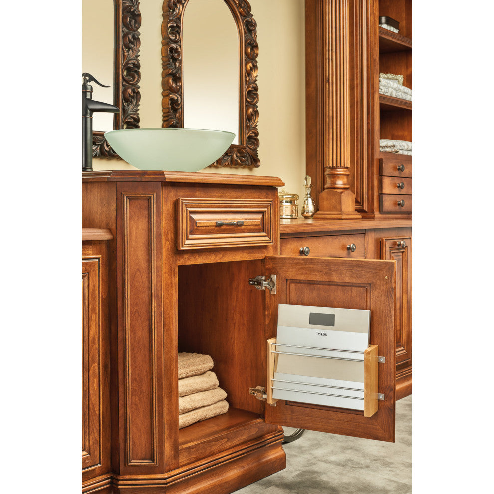 Wood Foil/Wrap Cabinet Door Organizer, 13.13"