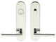Frankfurt Lever, Tubular Entry, Single Cylinder, LH, Polished Stainless Steel