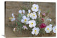 "Evening Primrose With Grizzly Bear Cactus , North America" Artwork, 32" x 24"