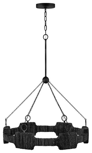 Hinkley Raffi Medium Led Single Tier Chandelier, Carbon Black