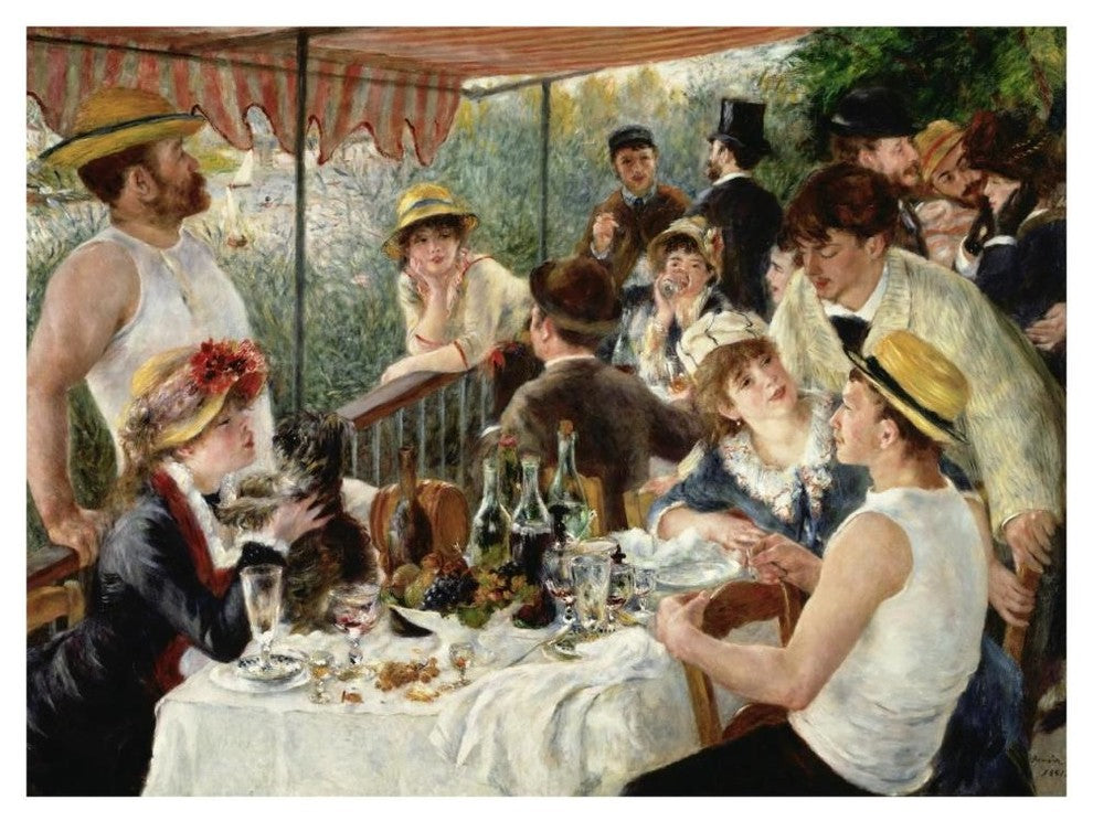 "Luncheon of the Boating Party" Print by Pierre-Auguste Renoir, 46"x35"
