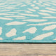 Madelina Floral Blue and Ivory Indoor or Outdoor Area Rug, 7'10"x10'10"