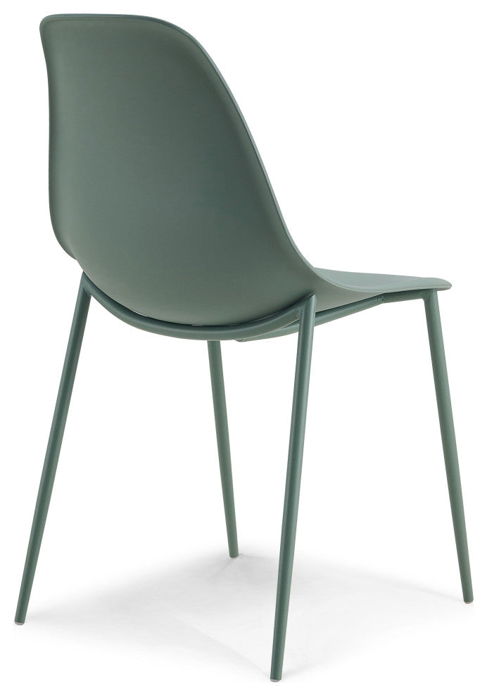 Poly and Bark Isla Chair, Pistachio Green, Set of 2