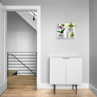Modern Wall Planter Set, Node Living Wall, Ceramic, BS2, White