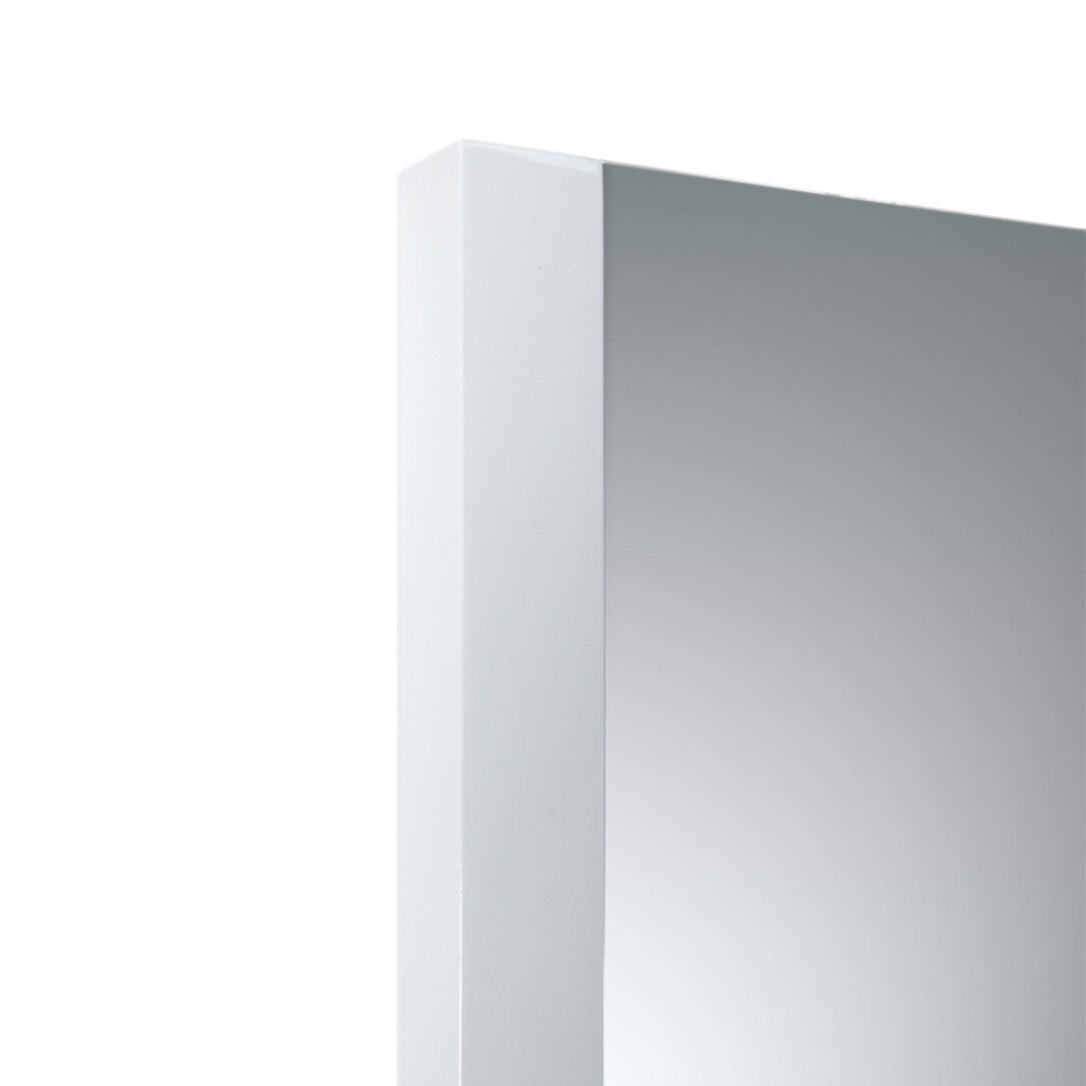 Torino Mirror, White, 21"