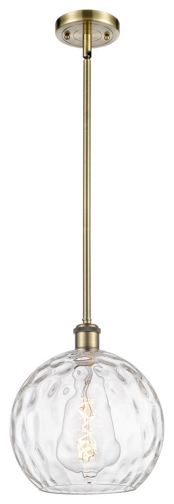 Innovations 516-1S-AB-G1215-10 1-Light Mini Pendant, Antique Brass