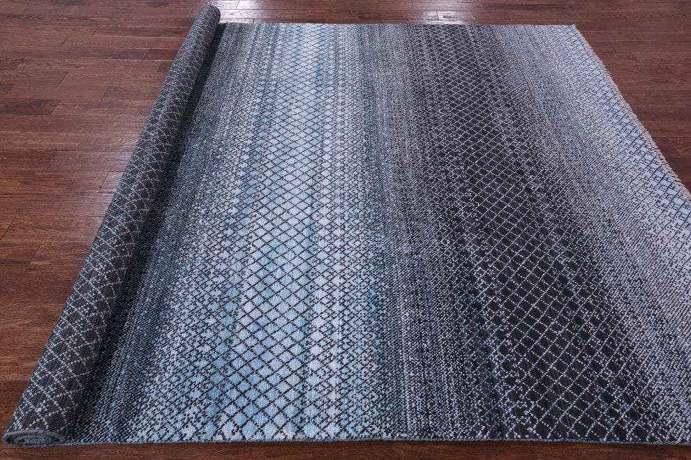 Wool & Silk Savannah Grass Hand-Knotted Rug 7' 10" X 10' 2" - Q15966