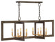 Hinkley Anders Medium Eight Light Linear, Metallic Matte Bronze