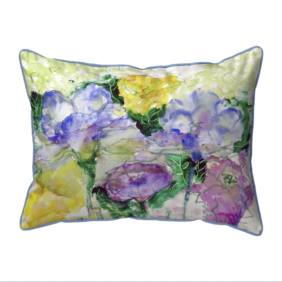 Watercolor Garden Large Indoor/Outdoor Pillow 16x20