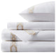 Croscill Signature Hem Sateen Weave 300TC Cotton Sheet Set, Taupe, Cal King