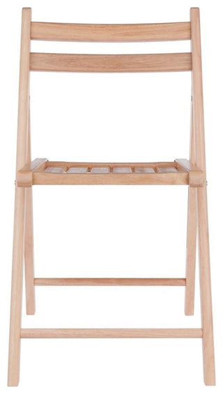 Winsome Robin Transitional Solid Wood Folding Chair Set in Natural (Set of 4)