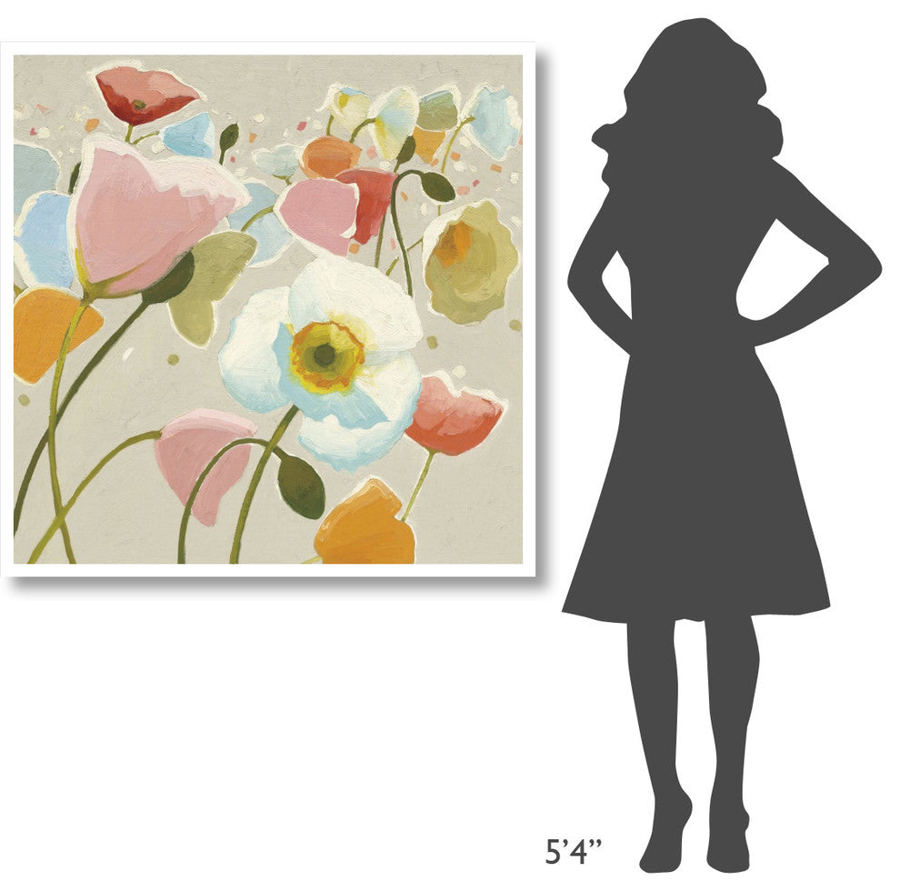 "Backlit Confetti v2" Digital Paper Print by Shirley Novak, 42"x42"