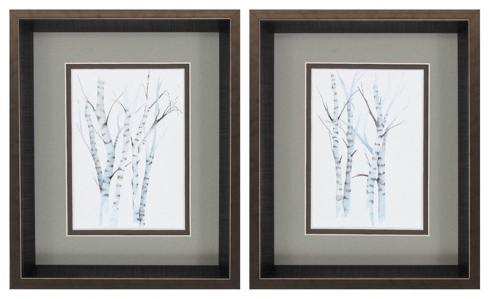 Aquarelle Birches Wall Art, 2-Piece Set