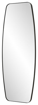 Uttermost Caspian Curved Black Dressing Mirror