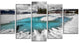Frosted Crystal Clear Lake, Large Landscape Canvas Art Print, 60"x32", 5 Panels