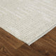 Weave & Wander Rheed Wool Rug, Solid Ivory, 7ft-9in x 9ft-9in Rug
