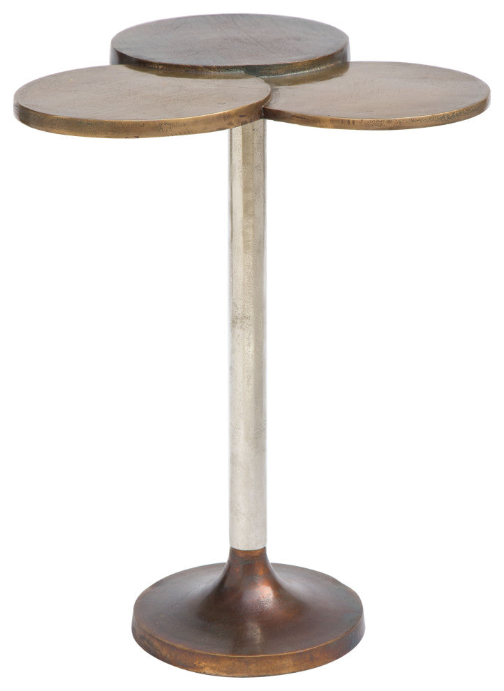 Dundee Accent Table Antique Brass