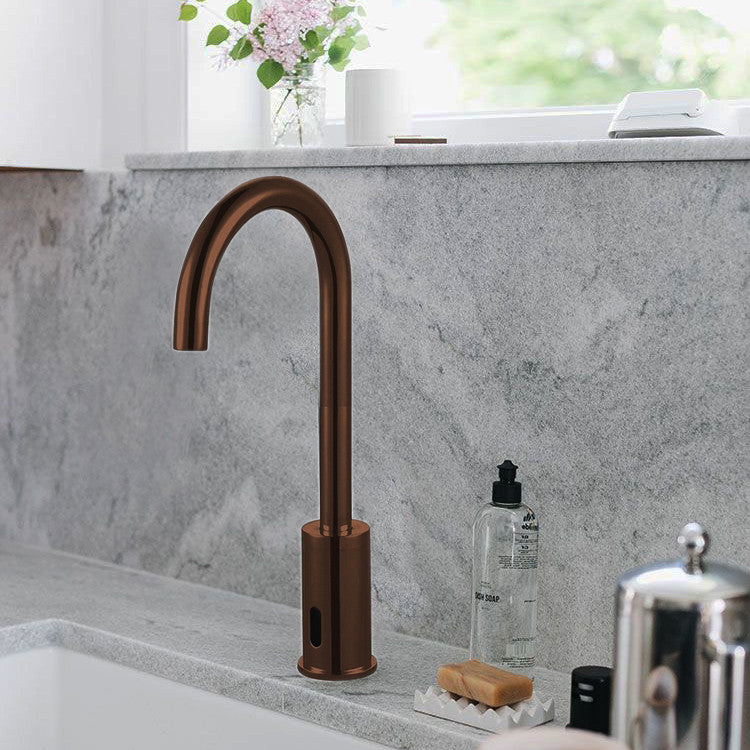 Fontana Wella Goose Neck Oil Rubbed Bronze Bathroom Faucet