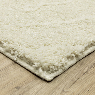 Langdon Diamond Shadows Solid Beige Area Rug, 5'3" X 7'6"