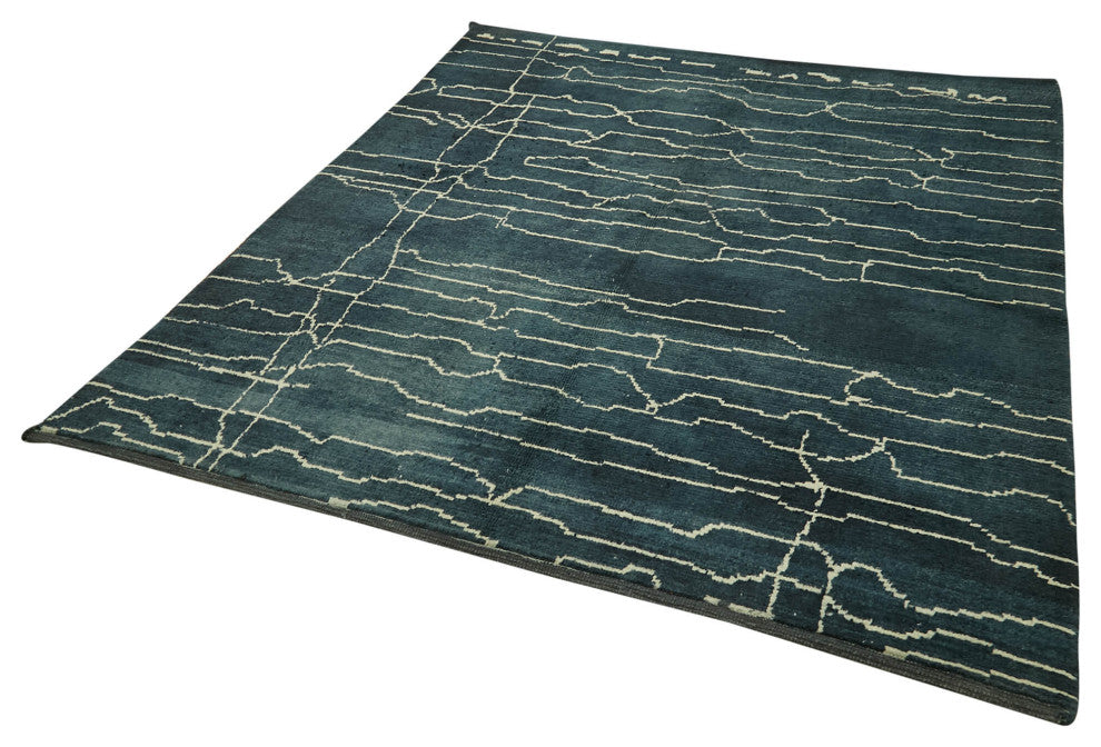 Rug N Carpet - Handmade Decorative 6' 4'' x 7' 8'' Moroccan Area Rug