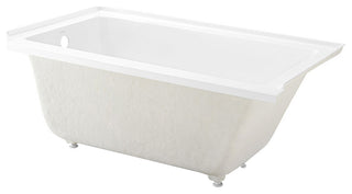 Voltaire Acrylic With Integral Tile Flange, 60"x30", Left Hand Drain