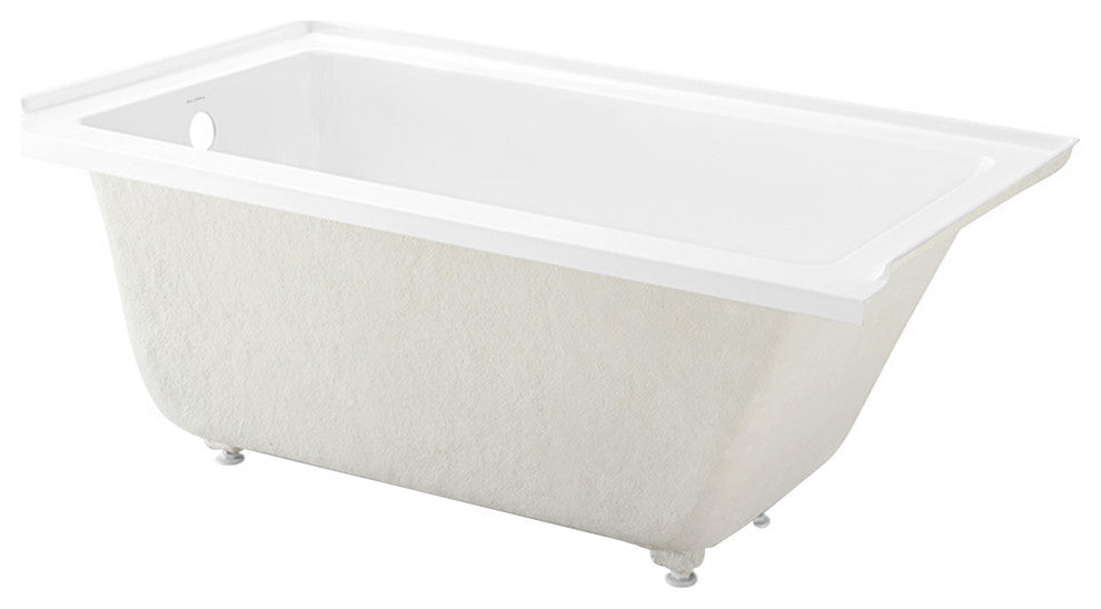 Voltaire Acrylic With Integral Tile Flange, 60"x30", Left Hand Drain