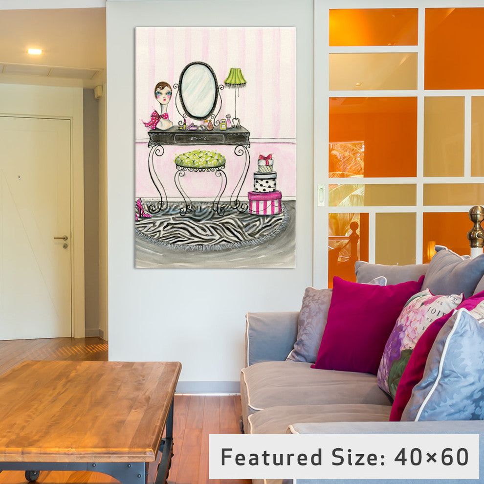 "Vanity Room A" Canvas Art Print By Bella Pilar, 26x1.5x40