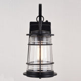 Montauk 7" Outdoor Wall Light Textured Black