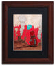 'Win!' Matted Framed Art, Wood Frame, Black Matte, 14x11