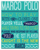 Marco Polo Swimming Pool Rules 11x14 Canvas Wall Art