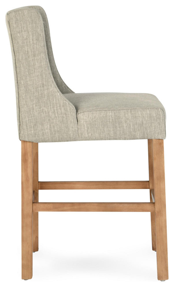 Home Karla Tufted 24" Counterstool by Kosas Home, French Beige