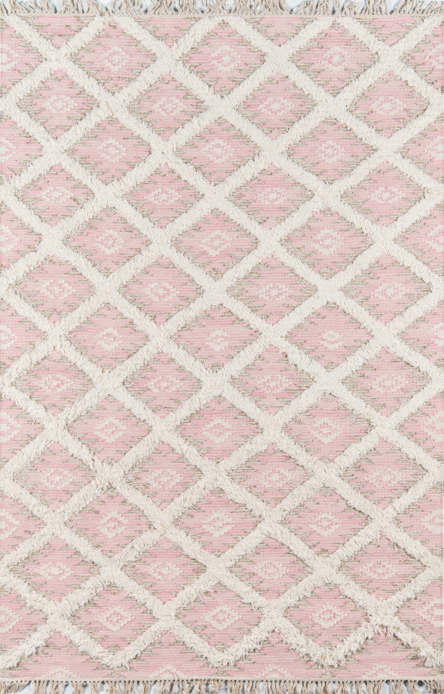 Momeni Harper Wool Hand Made Pink Area Rug, 3'x5'