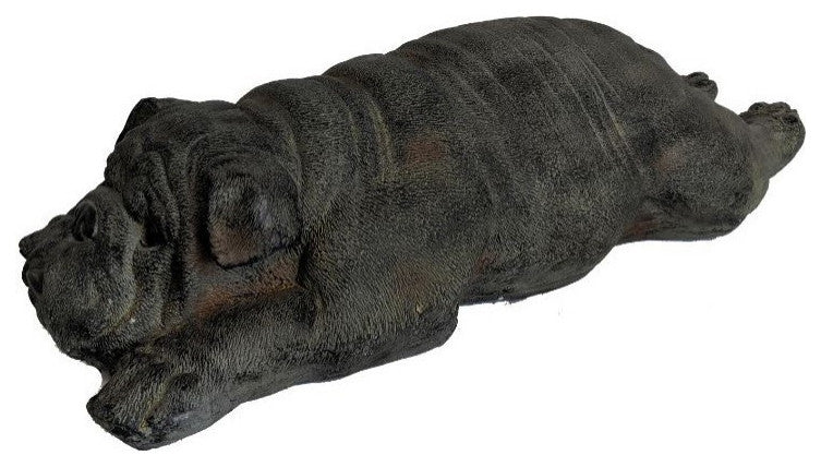 6" Sleepy Bulldog Indoor Outdoor Statue