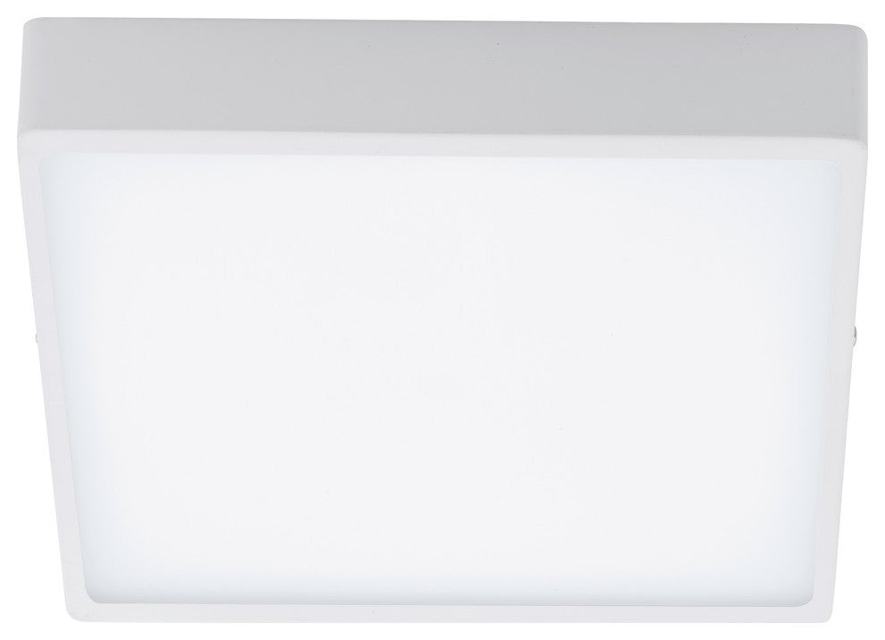 Eglo 1x24w Led Square Ceiling Light W/ White Finish & White Glass - 201661A